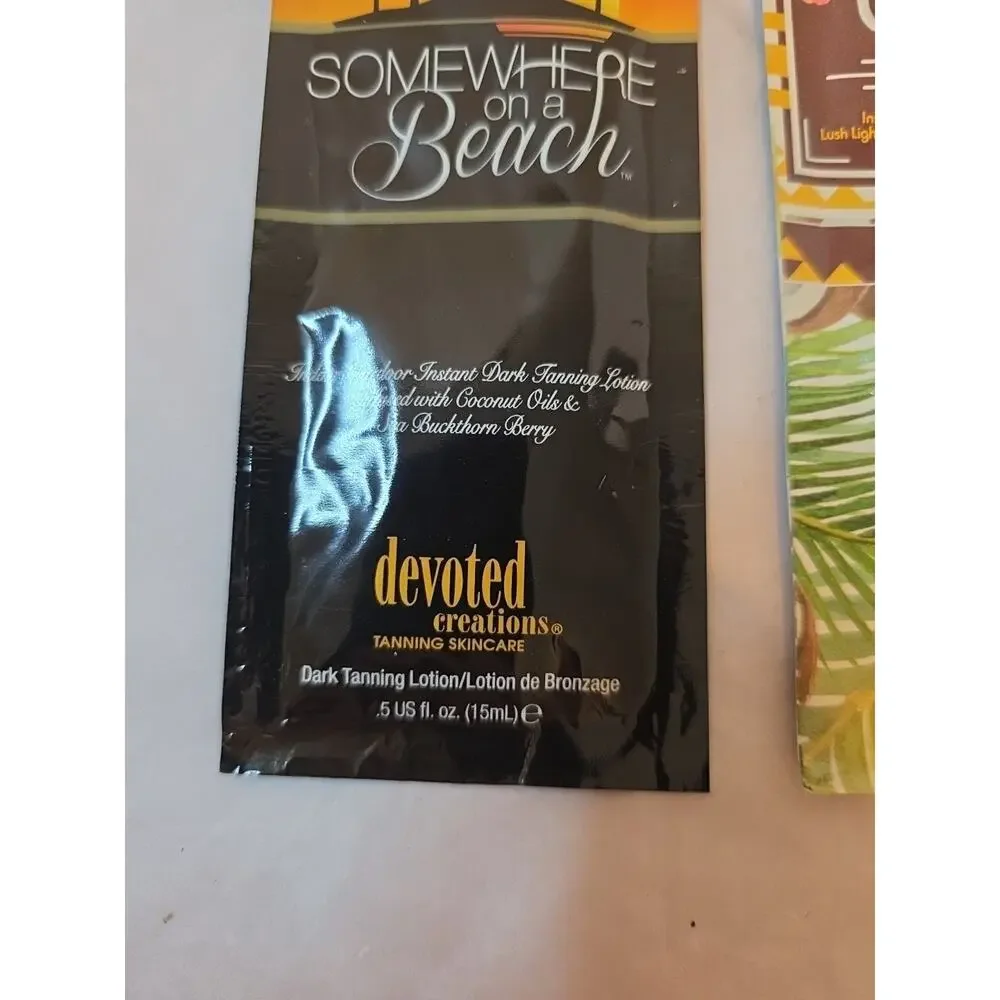 Color Me Coco .5 Fl Oz Somewhere On A Beach .5 Oz Suntan Lotions Samples